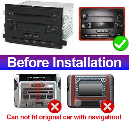 Miniatura 4 de Radio de coche Android para Ford F150/F250/F350 2004-2014 con Apple Carplay Android Auto, pantalla táctil de 7 pulgadas para actualización estéreo