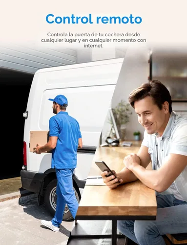 Miniatura 3 de meross Abridor de Puerta de Garaje Inteligente WiFi con Control Remoto, Control por Aplicación, Funciona con Alexa, Google Assistant y SmartThings