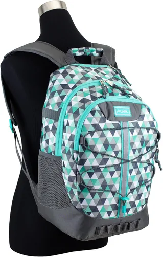 Miniatura 7 de FUEL Mochila de senderismo para mujeres y hombres, Terra Sport, viajes, universidad, gimnasio, trabajo con funda para laptop, Bungee, 18 pulgadas