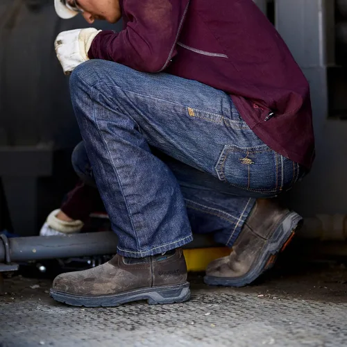 Miniatura 7 de Jeans para hombre Ariat, no Inflamable M5, ajuste entallado, corte recto