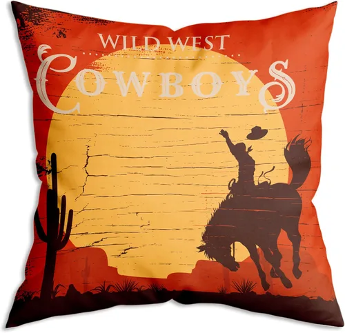 Miniatura 6 de Long Live Cowgirls, funda de cojín suave retro occidental The Cool Girl, funda de cojín decorativa para sofá o cama, 18 x 18 pulgadas, un regalo