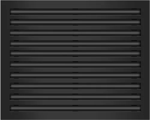 Miniatura 14 de BUILDMART - Cubierta de ventilación de CA moderna de 20x20 - Ventilación decorativa de aluminio negro - Difusor de ranura lineal estándar - Rejilla