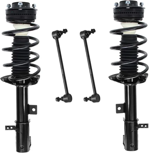 Miniatura 71 de Detroit Axle - Kit de puntales delanteros 2WD para Ford F-150 2005-2008 Lincoln Mark LT 2005-2008, 2 puntales con muelle helicoidal, 2 enlaces