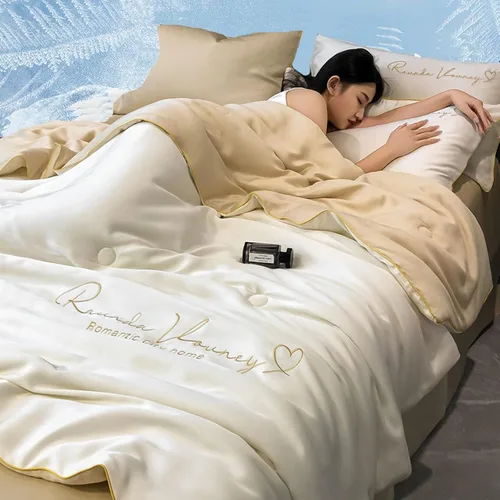 Miniatura 14 de Edredón fino de verano, tamaño Queen, manta refrescante de verano, manta refrescante para personas que duermen con calor y sudores nocturnos, 59 x