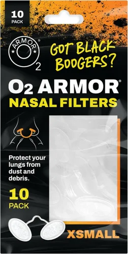 O2 Armor Filtros de nariz para soldadores y alergias - Filtro de nariz para polvo - Filtros nasales para soldadura - Máscara de polvo de nariz para