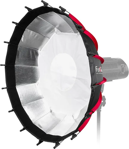 Miniatura 4 de Fotodiox EZ-Pro DLX - Plato de belleza plegable de 24 pulgadas y combinación de caja de luz con inserto Bowens y rejilla, interior reflectante