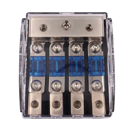 Miniatura 6 de AFS - Bloque de distribución de portafusibles de 3 vías con fusible mini ANL de 60 A para el sistema de audio de automóvil, camión, barco u otros