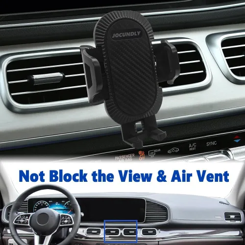 Miniatura 4 de Soporte de teléfono para automóvil Mercedes Benz Clase GLE 2020-2024 y Clase GLS 2020-2024 [compatible con funda gruesa] Soporte de teléfono