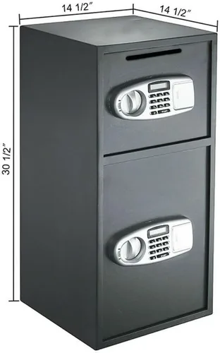Miniatura 3 de Digital doble puerta pistola caja de seguridad caja fuerte caja fuerte caja de seguridad de oficina de efectivo por Empire Discount