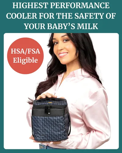 Miniatura 2 de IDAHO JONES Bolsa enfriadora de biberones – Almacenamiento de leche materna o fórmula para guardería, viajes y avión – Termo aislado – Transportador