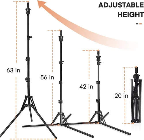 Miniatura 3 de Soporte de cabeza de maniquí Pet Baby, soporte de peluca ajustable, soporte de cabeza de maniquí de metal reforzado para formación de cosmetología