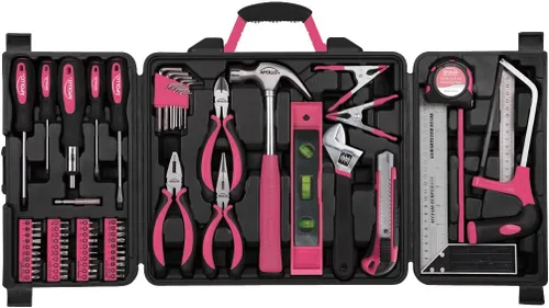 Miniatura 14 de Apollo Tools DT0204 - Kit de herramientas para el hogar, 71 piezas Rojo