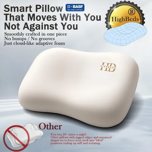 Miniatura 2 de HighBeds Almohada para Durmientes de Lado – Almohada cervical ergonómica suave para aliviar el dolor de cuello, funda de almohada sin cremallera