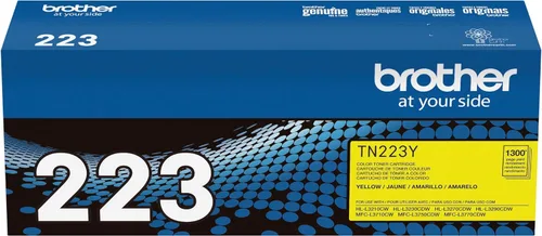 Miniatura 7 de Brother TN223Y original, cartucho de tóner de rendimiento estándar, tóner amarillo de repuesto, rendimiento de páginas de hasta 1,300 páginas