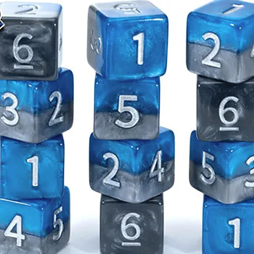 Miniatura 3 de Gate Keeper Games & Dice The Heir Dice Pack – Juego de dados de 12 piezas, Gate Keeper Games, 12d6 azul y gris D6