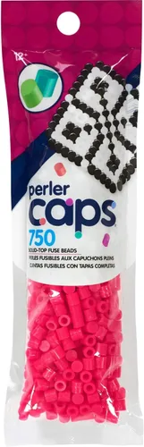 Miniatura 20 de Perler 80-16107 Solid-Top Cap Perler Beads, Bronceado, 750 piezas