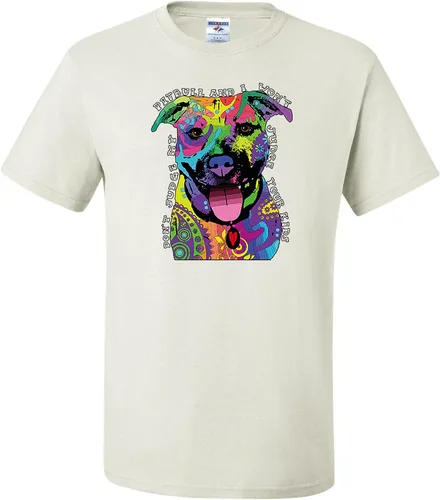 Miniatura 20 de Camisetas divertidas para hombre Don't Judge My Pitbull I Won't Judge Your Kids Púrpura