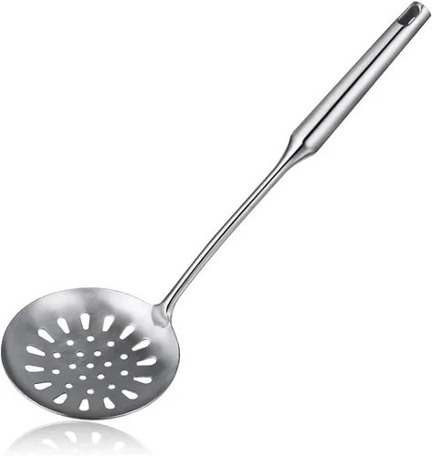 Miniatura 9 de Colador Espumadera de Araña, Swify Cuchara Coladora Asiática de Acero Inoxidable con Mango para Freidora Profunda de Cocina, Pasta, Espaguetis