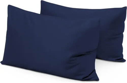 Miniatura 8 de Funda de almohada de viaje de 12 x 16 pulgadas, juego de 2 fundas de almohada para niños pequeños, 600 hilos, cierre de sobre, 100% algodón egipcio