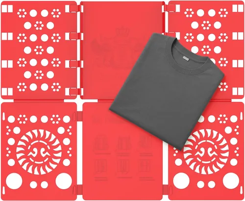 Miniatura 9 de BoxLegend Tabla Plegable para Camisas Carpeta de Ropa Camisetas Tabla de Plegado Duradera Clasificador de Ropa Auxiliar, Azul Azul real