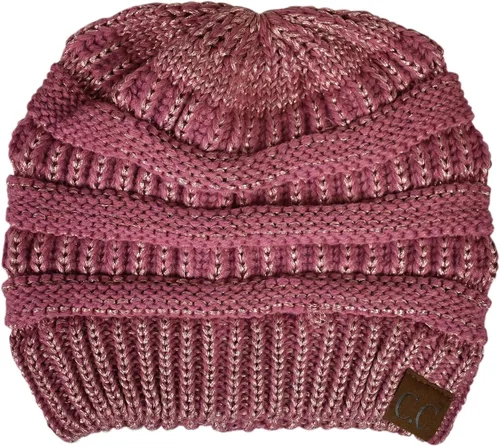 Miniatura 9 de C.C Trendy Warm Chunky Soft Stretch Cable Knit Beanie