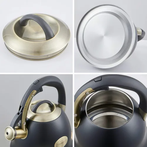 Miniatura 7 de Tetera de Té - Hervidor de 2.2 Quart para Estufa Silbante de Acero Inoxidable Ollas de Té para Estufa Silbante de Té