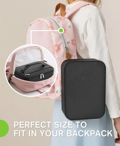 Miniatura 2 de Lonchera pequeña aislada para mujeres y hombres, lonchera Bento para niños, bolsas térmicas compactas portátiles para enfriar comidas con asa