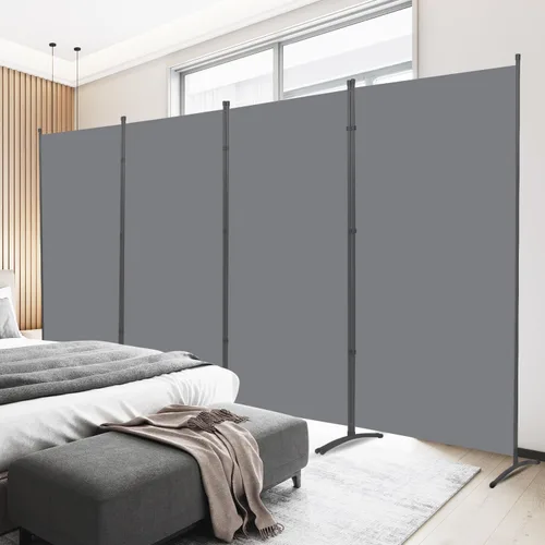 Miniatura 10 de Divisor de habitación, pantalla de privacidad de un solo panel, 71 x 72 pulgadas de alto, divisor grande para separación de habitaciones, tela