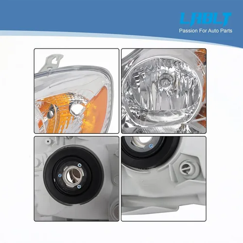 Miniatura 5 de LABLT Repuesto para faros delanteros Corolla 2003 2004 2005 2006 2007 2008 Par de faros delanteros izquierdo + derecho