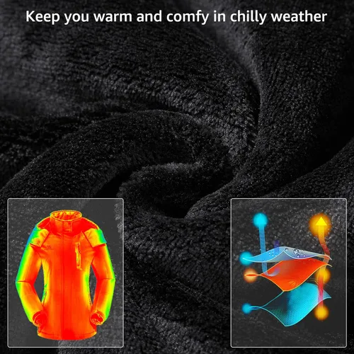 Miniatura 4 de CAMELSPORTS Chaqueta impermeable de esquí de montaña para mujer, con forro polar, impermeable, resistente al viento, con capucha para otoño e