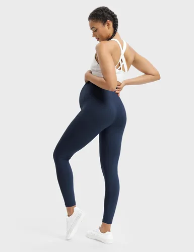 Miniatura 6 de Buttergene Leggings de maternidad para mujer sobre el vientre, pantalones de entrenamiento de maternidad, leggings de yoga para embarazo