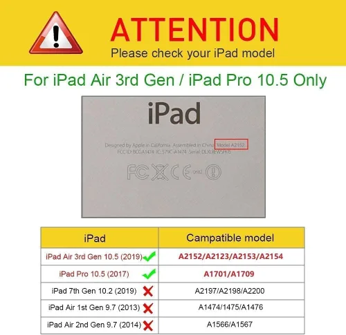 Miniatura 2 de Funda Inteligente con Soporte Giratorio 360 para iPad Air (3ª generación) 10.5" y iPad Pro 10.5" - Función de Activación/Suspensión Automática