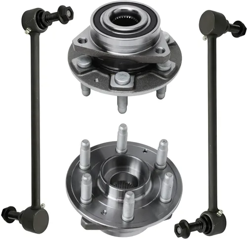 Miniatura 47 de Detroit Axle - Kit de extremo delantero RWD para Chrysler 300 Dodge Challenger Charger Upper Lower Control Arms rótulas de rodamiento de rueda Bujes