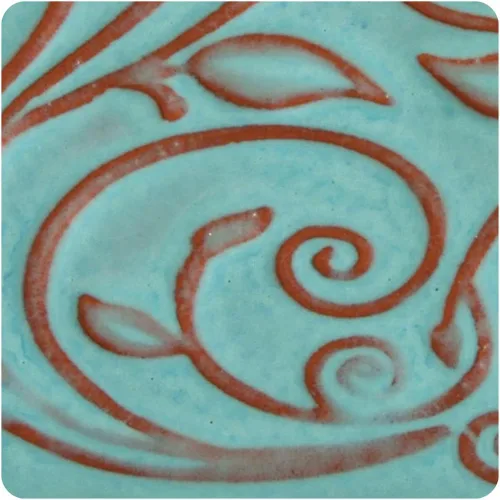 Miniatura 3 de AMACO Opalescent O-20 Bluebell Powder Blue Glaze Pint, 16 onzas (16.0 fl oz), esmalte de cerámica líquida de cerámica líquida con cono de fuego bajo