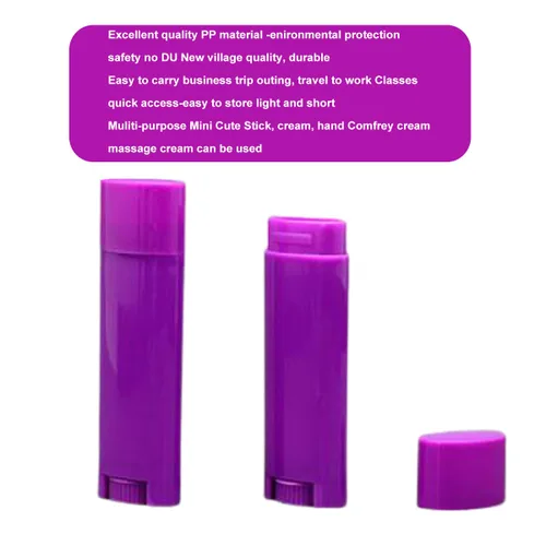Miniatura 6 de FZBNSRKO 25 unidades de 0.2 fl oz de desodorante ovalado vacíos tubos de bálsamo labial, contenedores recargables para lápiz labial, lápiz labial