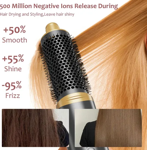 Miniatura 6 de Auto Wrap Air Hair Styler & Dryer, 5 en 1, cepillo de secado de aire caliente para cabello, alta velocidad, 110000 RPM, negativo, sin