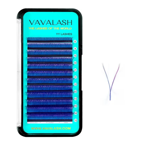 Miniatura 21 de VAVALASH Extensiones de pestañas en forma de W, con abanico prefabricado 3D, rizado D, extensiones de pestañas de volumen fáciles de abanico