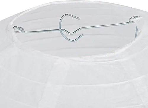 Miniatura 4 de Science Purchase - Paquete de 12 lámparas de papel chino de 8 pulgadas de diámetro para luces de cadena (blanco)