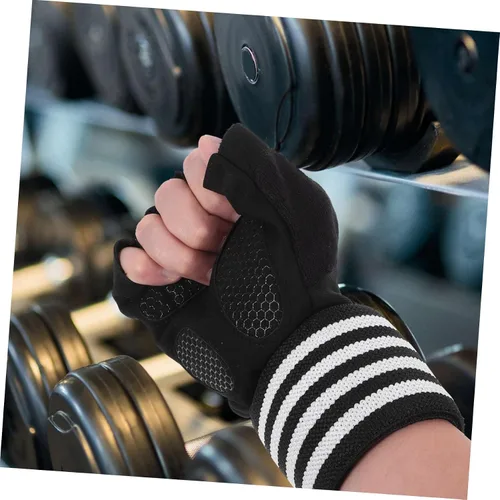 Miniatura 6 de Anti-Skid Half-Finger Workout Gloves for Men and Women Breathable Fitness Gloves with Sweat Absorption for Outdoor Cycling Weightlifting and Gym
