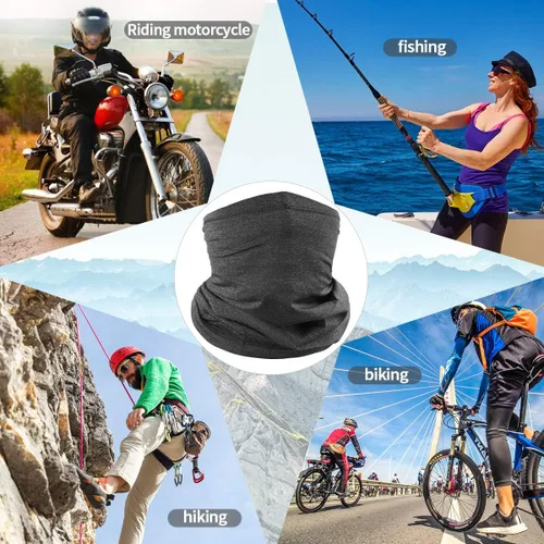 Miniatura 7 de Achiou Cooling Neck Gaiter Face Cover Scarf, UV Protection Mask for Men and Women,Soft Windproof, Hiking Cycling Running