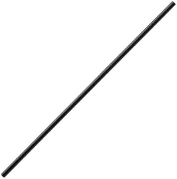 Miniatura 2 de Karat Papel de paja de plástico PP de 5.75 "envuelto, negro - 10,000 piezas