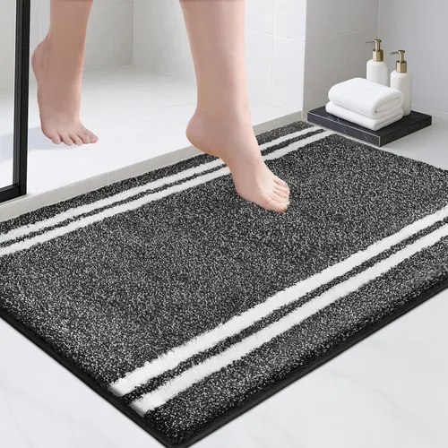 Miniatura 32 de PURRUGS Alfombra de baño antideslizante, lavable a máquina, 20 x 24 pulgadas, en forma de U, súper absorbente y de secado rápido, tapete de baño