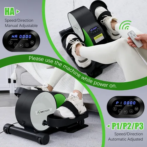 Miniatura 3 de ANCHEER Elíptica debajo del escritorio, máquina de ejercicios debajo del escritorio para el hogar, monitor de visualización de pedal sentado