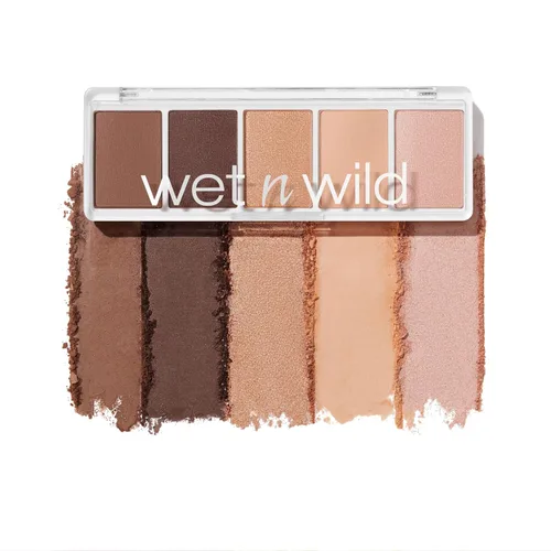 Miniatura 9 de wet n wild Color Icon - Paleta de 5 bandejas de maquillaje de sombra de ojos, camuflaje rosa, mate, brillante, metálico, de larga duración, rico