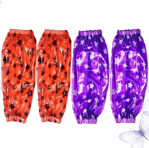 Miniatura 3 de Waterproof Pvc Arm Sleeve Protector 2 Pairs, Star Pattern Cleaning Oversleeves for Kitchen Use, Oilproof Unisex Sleeve Guards for Women and Men
