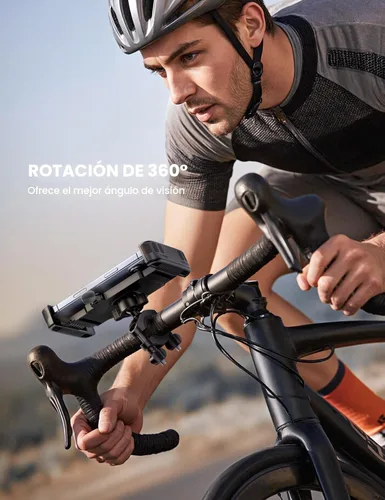 Miniatura 3 de Lamicall Soporte para teléfono de bicicleta y motocicleta - [Bloqueo rápido de 1s] Clip para teléfono celular de bicicleta, abrazadera para manubrio