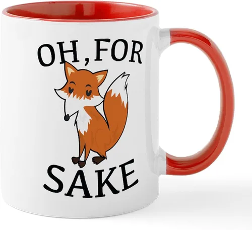 Miniatura 35 de CafePress Taza de café de cerámica For Fox Sake de 11 oz (11.0 fl oz)