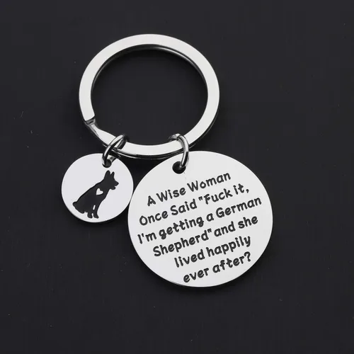 Miniatura 3 de TGBJE Regalo de pastor alemán, A Wise Women Getting a German Shepherd She Lived Happily Ever After German Shepherd MomDad Gift