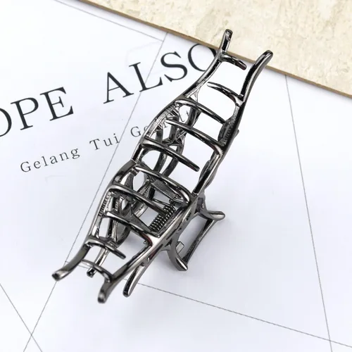 Miniatura 7 de Accesorios para el cabello de Halloween de metal negro – Pinzas para el cabello de telaraña y horquillas para mujeres y niñas, clips antideslizantes