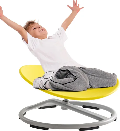 Miniatura 10 de ROBUD Silla giratoria sensorial para niños, silla giratoria para niños con autismo con diseño antideslizante, entrenamiento de coordinación